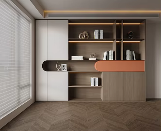 Modern Decorative Cabinet 3d model