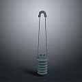White Spiral Shaped Household Cleaning Tool With Hanging Hook Design