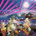 Traditional Photo Check-in Spot With Ancient Architecture Lanterns Moonlit Decorations And Rabbit Figures