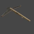 Traditional Weapon Crossbow With Wooden Body Metal Components And Bowstring Design