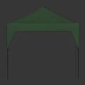 Green Outdoor Tent Like Furniture With Metal Frame And Canopy Shade