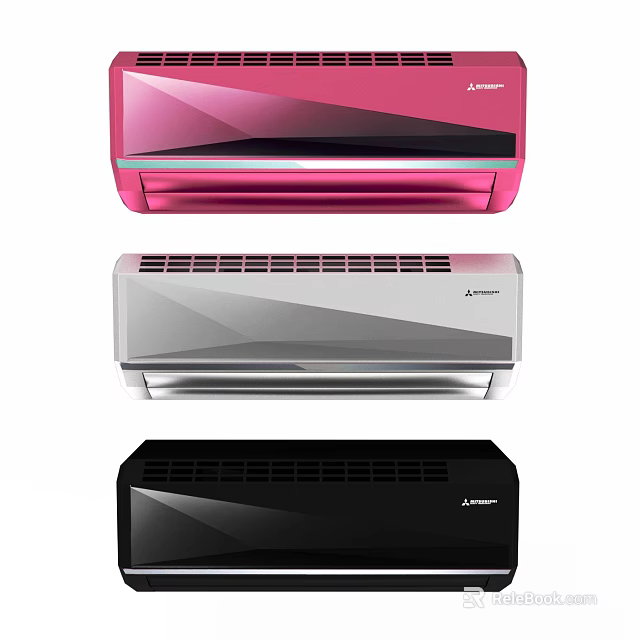 Colorful Air Conditioners For Home Cooling Solutions 3d model