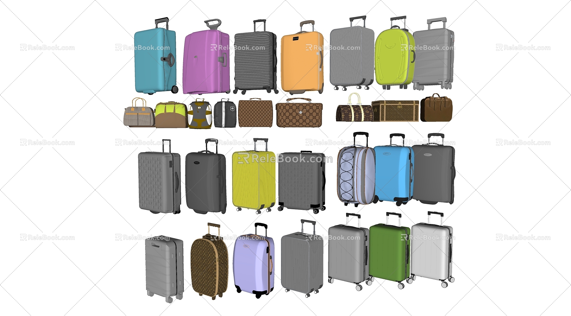 Travel Box Luggage 3d model