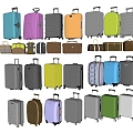 Travel Box Luggage 3d model