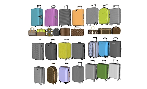 Travel Box Luggage 3d model