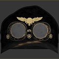 hat hat glasses 3d model