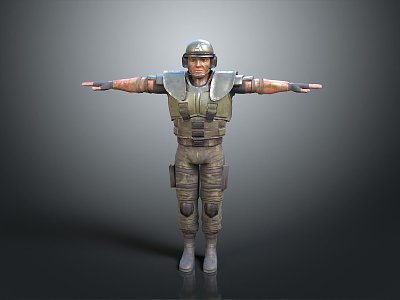 Special Police Special Forces biochemical crisis role soldier mercenary 3d model