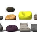 Colorful Bean Bag Chairs In Various Styles For Home Living Spaces