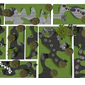 Karesansui Garden Design With Raked Sand Patterns Stone Arrangements And Mossy Plants