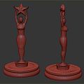 Light Luxury Trophy Gold Cup 3d model