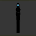 Futuristic Sci Fi Weapon with Mechanical Structure Long Barrel Grip and Armored Shell