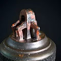 Antique Musical Bell Featuring Artistic Engravings And Craft Tools Design
