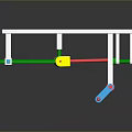 White Tabletop With Colorful Blue Red Green Yellow Legs Toy Like Construction Table