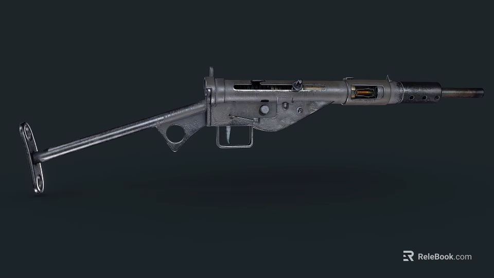 Vintage Military Rifle With Classic Metal Barrel And Wooden Stock Design 3d model 