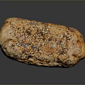 Freshly Baked Artisan Bread With Golden Crust And Sesame Poppy Seeds