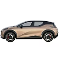 Stylish Gold SUV Car With Modern Design Features