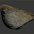 Ancient Turtle Shell Adorned With Intricate Carved Patterns And Textured Surface Details 3d model