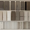Modern Hinged Door Styles With Wooden Glass and Panel Designs for Home Interior