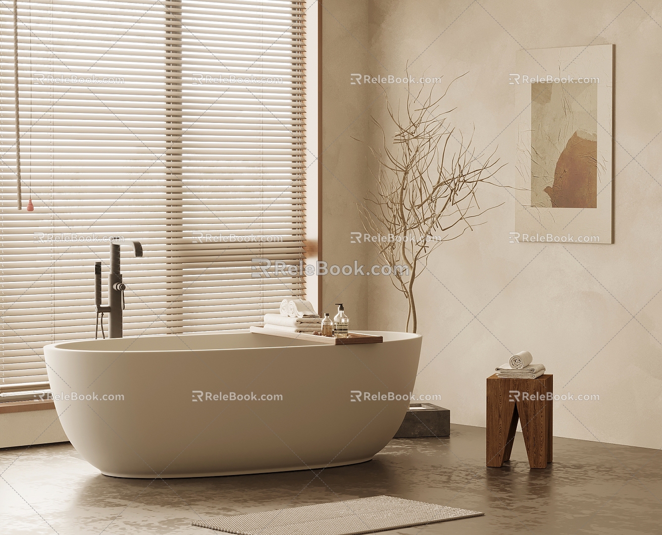 Bathtub Tub Integrated Bathtub Independent Bathtub 3d model