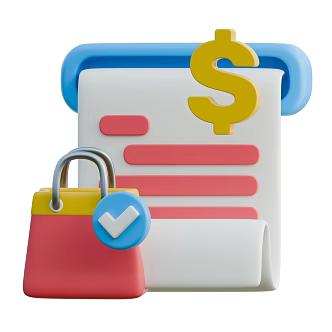 Modern Bookkeeping Package Dollar Icon Cartoon Bookkeeping 3d model