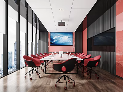 Modern Conference Room 3d model