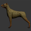 Mythical Creature Game Movie Character With Brown Yellow Skin Rough Texture Fierce Eyes Standing Pose