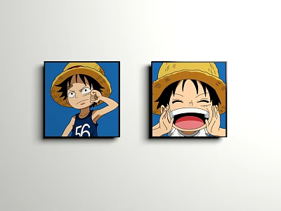 Hanging picture animation cartoon 3d model