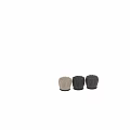 Elegant Black Leather Pleated Stool with Modern Design for Home Interior Decor