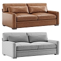 Winston Leather Sofa 3d model