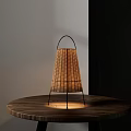 Quiet Table Lamp Quiet Rattan Table Lamp 3d model