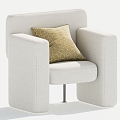 Single sofa single chair leisure chair 3d model