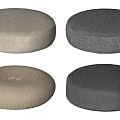 Round Daily Living Cushions with Various Colors and Textured Fabrics for Home Seating