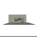 Modern Black Frame Multi Tier Bookshelf With Books And Decorative Items