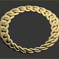 Stylish Gold Chain Bracelet With Shiny Metal Links For Fashion Jewelry