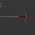 Detailed Medieval Sword Featuring Wavy Blade Wooden Hilt And Metal Crossguard