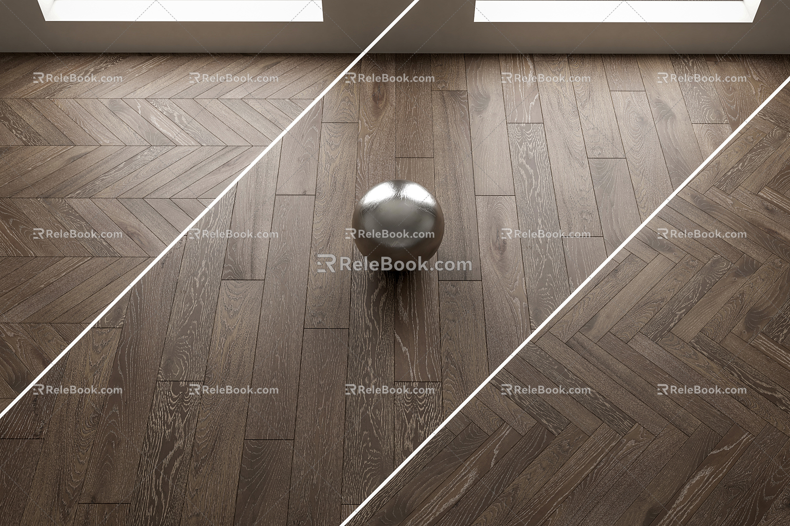 Modern Flooring Wood Flooring 3d model