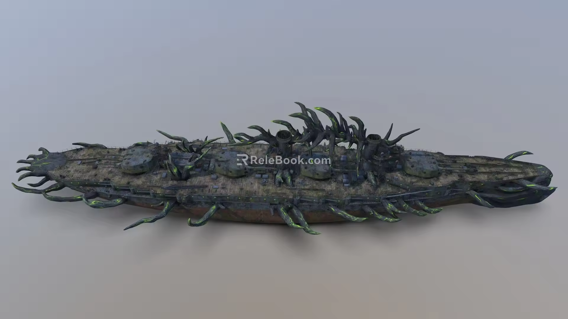 modern warship battleship destroyer 3d model