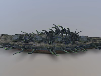 modern warship battleship destroyer 3d model