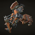 Boxing Robot Attack Robot Warrior Mechanical Warfighter Mechar Warrior Future Warrior Low Face Number Low Model Simple Model Game Movie Level Realistic 3d model
