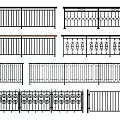 Different Decorative Metal Fence Designs With Ornate Patterns And Styles 3d model