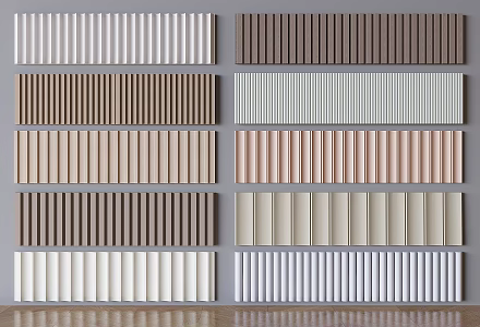 Modern Wall Panel Great Wall Panel Light Luxury Wave Board Wall Trim Panel 3d model