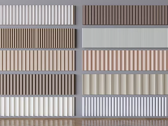 Modern Wall Panel Great Wall Panel Light Luxury Wave Board Wall Trim Panel 3d model