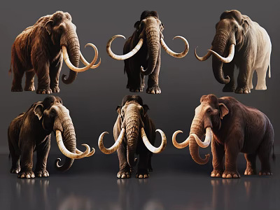 Diverse Reptile Specimens Displaying Various Color Shades And Natural Standing Poses 3d model