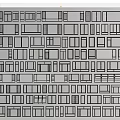 Black And White Abstract Pattern With Various Rectangles In Different Sizes And Shapes