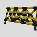 Yellow And Black Portable Traffic Barrier For Road Safety And Construction Zones
