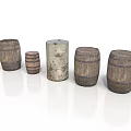 Household Wooden Barrels in Various Sizes with Rustic Design for Home Use