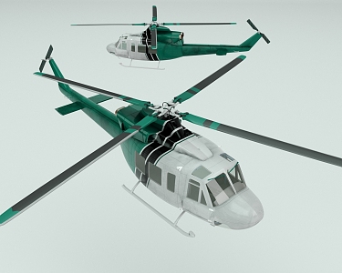 modern helicopter 3d model