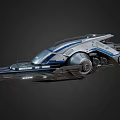 Futuristic Cosmic Spaceship Design With Advanced Engine Systems And Control Panels 3d model