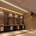Modern SPA Sauna Interior With Beige Walls Wooden Slat Ceiling And Tiled Floor