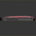Fresh Raw Meat Piece On Transparent Plastic Tray With Pink Color